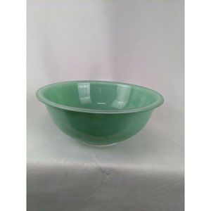 Vintage Pyrex Mint Green Bowl Clear Bottom 10" Diameter